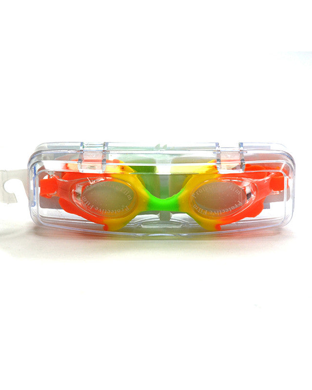 Toy&Joy Colorful Kids Swimming Goggles With Protective Case