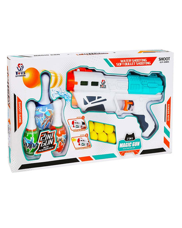 Toy 2-In-1 Soft Ball Shooting Gun