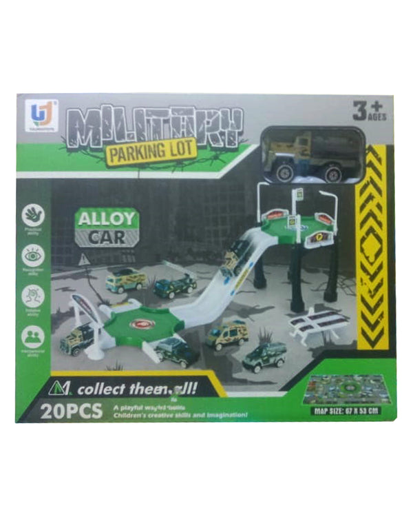 Military Parking Lot Alloy Car Toy