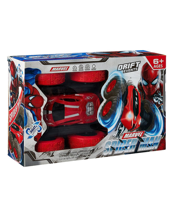 Marvel Spiderman Car With Remote Control - Red And Black