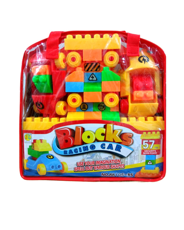 Toy Blocks Racing Car - 57 Pcs