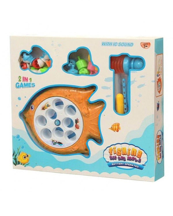 Toy 2 In 1 Game Fishing Hit The Mole