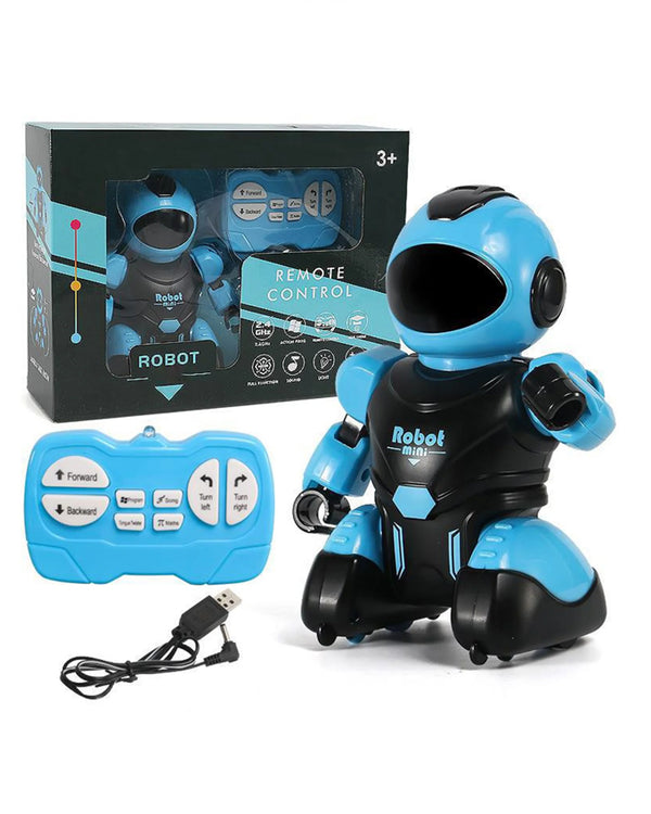 Robot Mini Toy For Kids Smart Programmable Remote Control Robot Blue