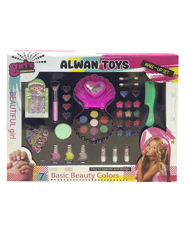 Girls Cosmetics Alwan Toys Basic Beauty Colors
