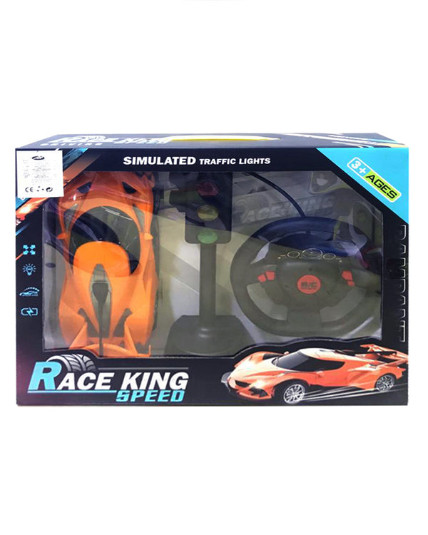 Racing Car With Remote Control For Kids - Orange