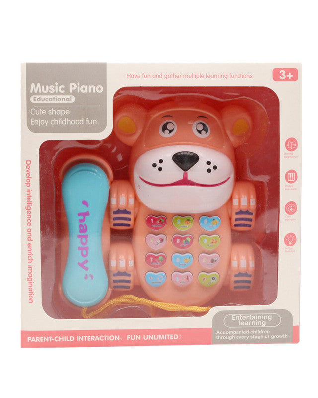 Toy&Joy Teddy Bear Phone Toy In Pink