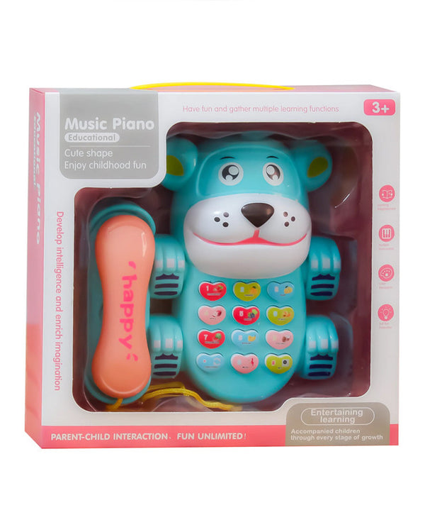 Toy&Joy Teddy Bear Phone Toy In Blue