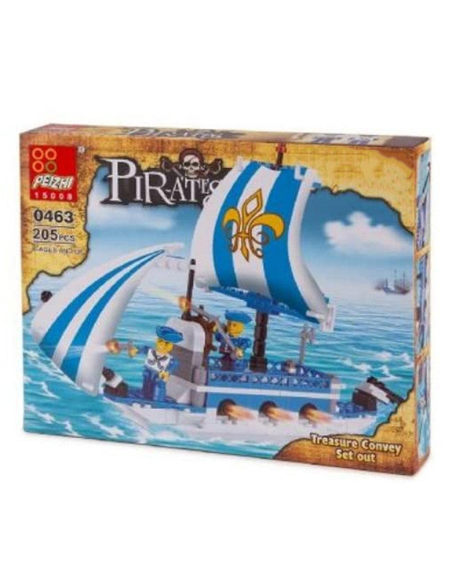 Toy&Joy Pirate Ship Building Set - 205 Pcs