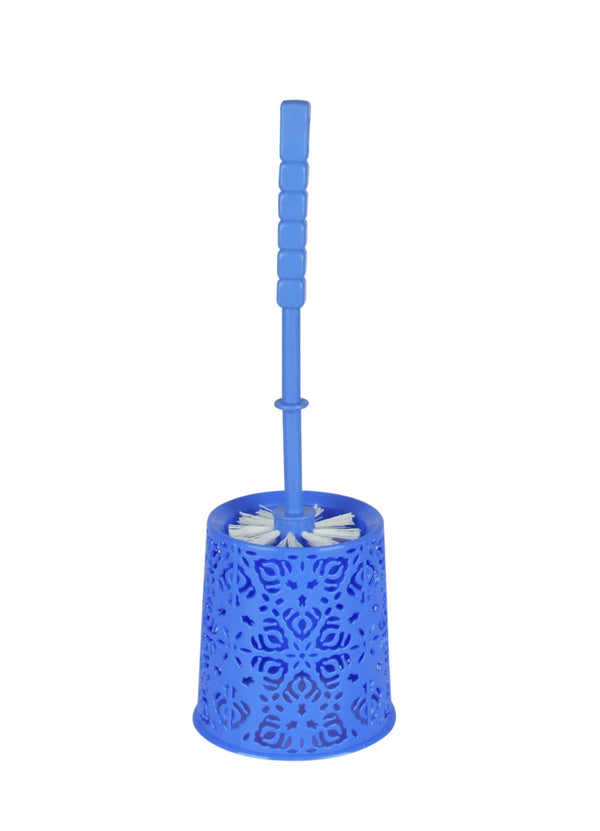 Royal Round Holder with Toilet Brush Blue