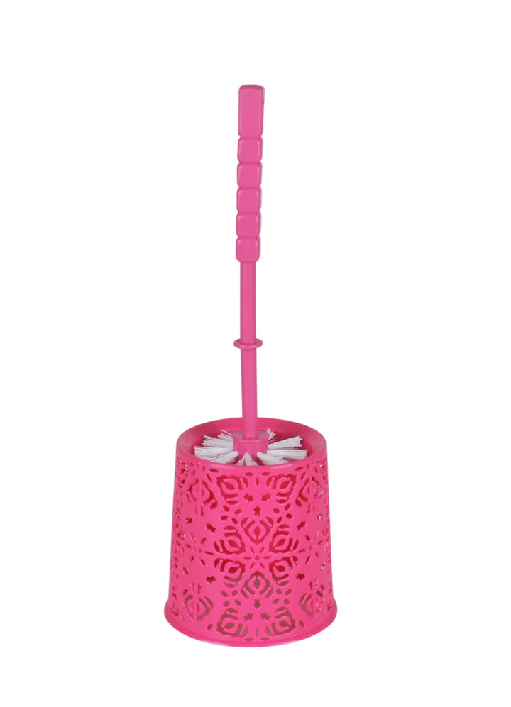 Royal Round Holder with Toilet Brush Fuchsia