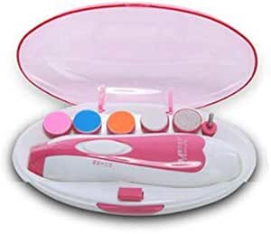 Electric Baby Nail Trimmer Set For Newborn Or Toddler Toes And Fingernails | Pink