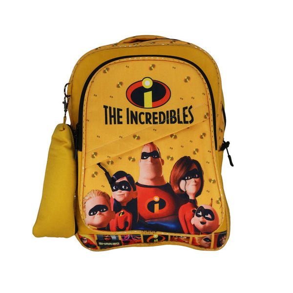 School backpack model 14 the incredibles yellow