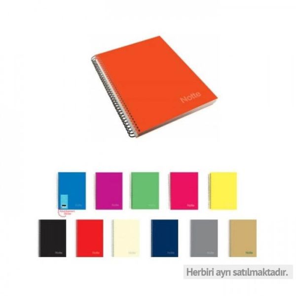 Notte Striped Notebook 100 Sheets | Multicolor