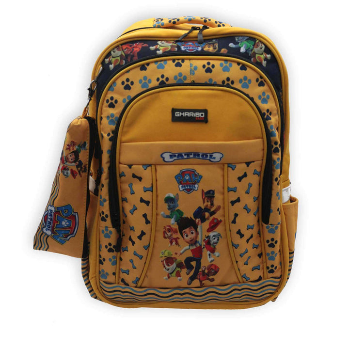 School backpack model 19 Paw Patrol yellow