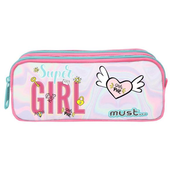 Must Pencil Case Super Girl | Multicolor