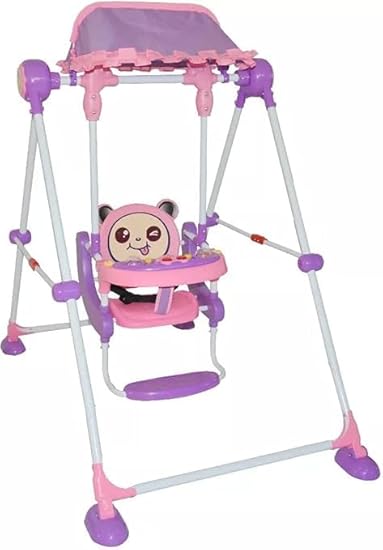 Musical Panda Umbrella Swing Dinner Chair For Kids | Purple