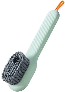 Washing Clothes Brush Household Shoe Tool Press Type Cleaning Soft Bristles | Green