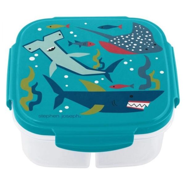 Stephen Joseph Snack Box With Ice Pack Shark 270Ml Microwave And Freezer Safe