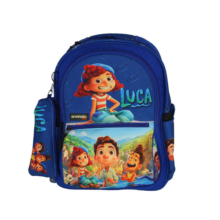 School backpack model 16 Luca blue