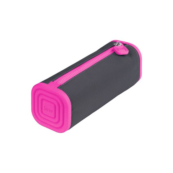 Prismo Silicone Pencil Case | Pink Grey