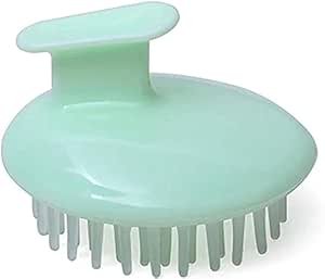 Brush For Hair Scalp Massaging Shampoo With Silicone Head | Green