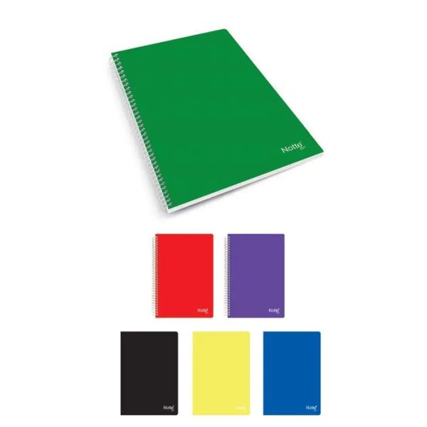 Notte Striped Notebook 100 Paper | Multicolor