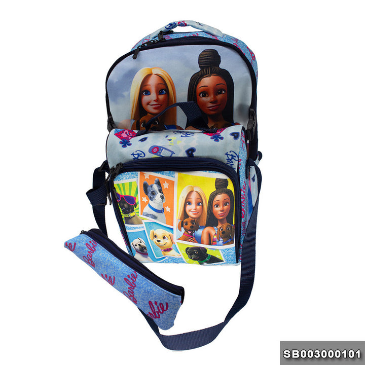 School backpack model 30 Barbie blue