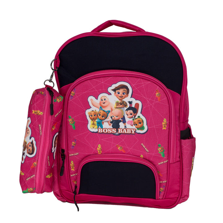 School backpack model 11 Boss baby red