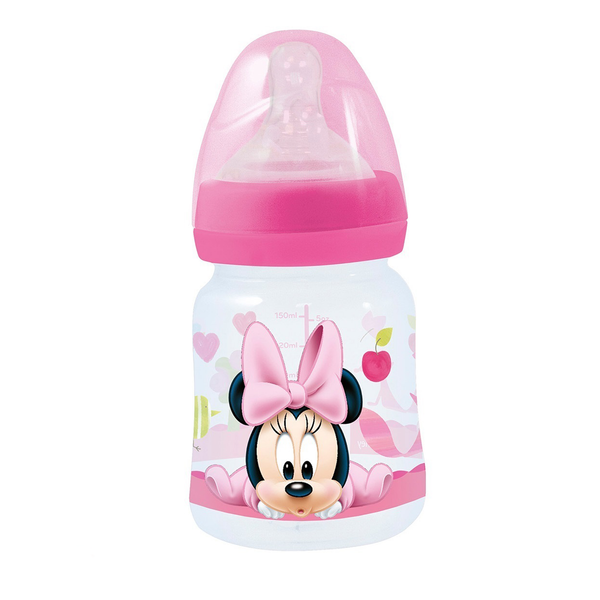 Minnie Mouse Baby 150 ML Bottle Silicone Teat 3 Positions