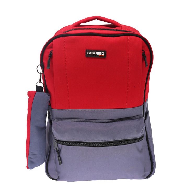 School backpack model 23 2 colors red