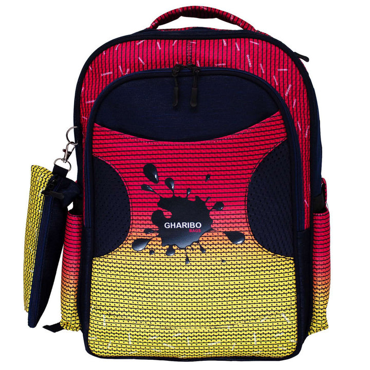 School backpack model 25 Color splash pink