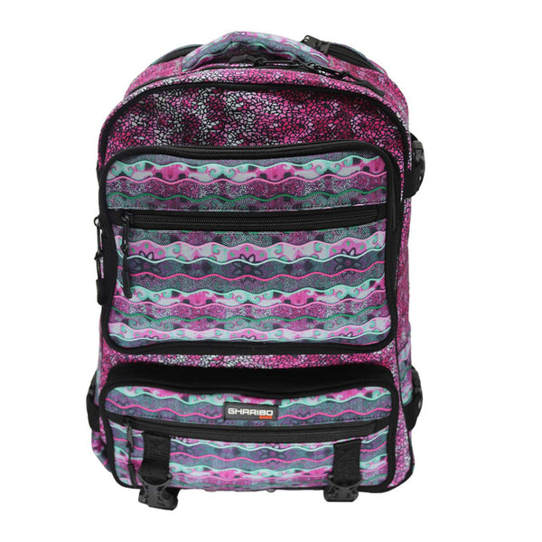 School backpack model 34 Mosaic pink