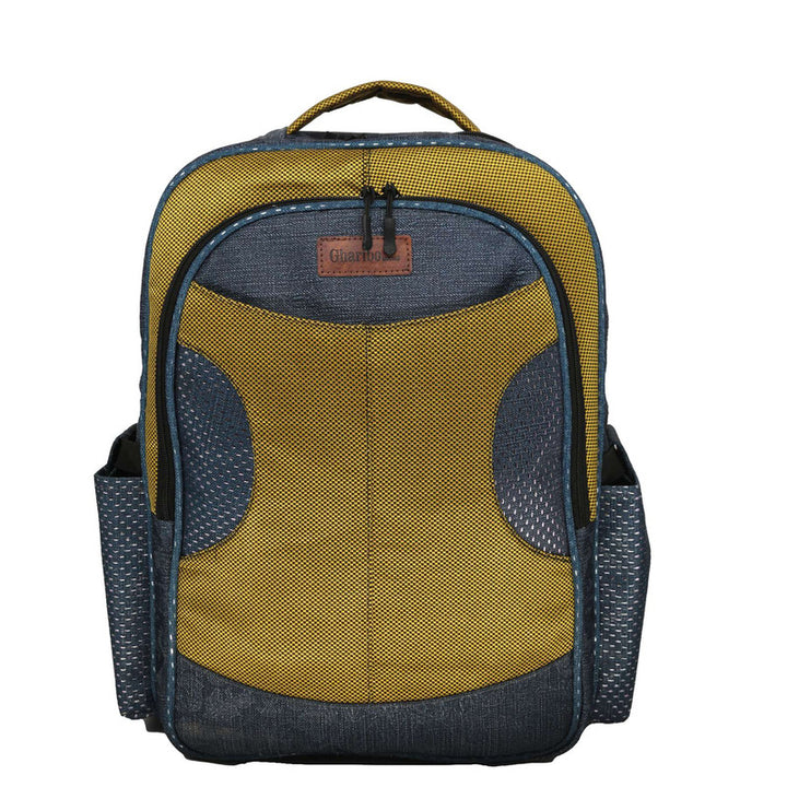 School backpack model 25 Sky yellow