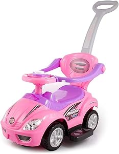 Mega Car 3 In 1 Ride On With Barrier Car For Children| Pink