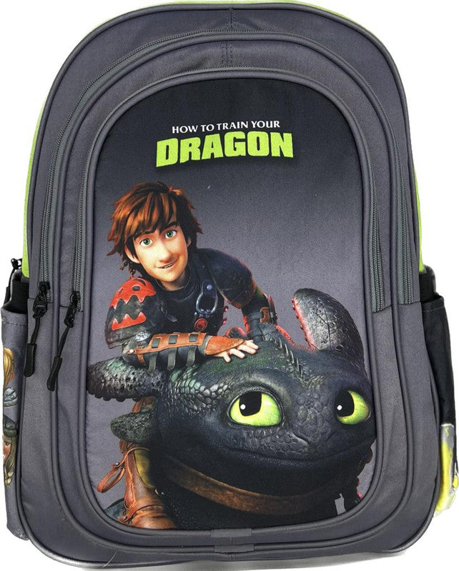 School backpack model 10 Dragon gray