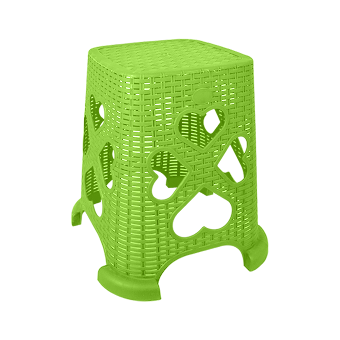 Rattan Heart Chair Light green