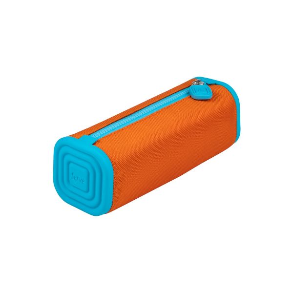 Prismo Silicone Pencil Case |Orange Blue