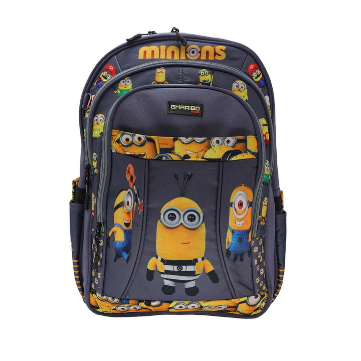 School backpack model 19 Minions gray