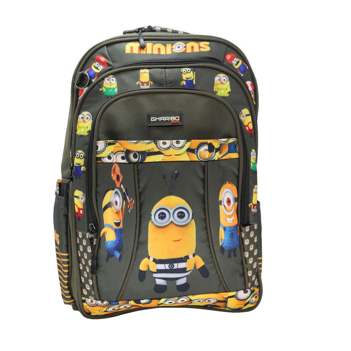 School backpack model 19 Minions green