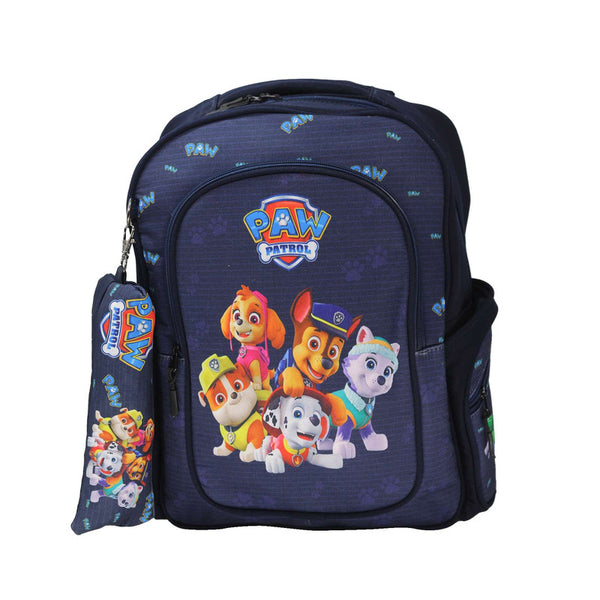 School backpack model 13 Paw Patrol blue