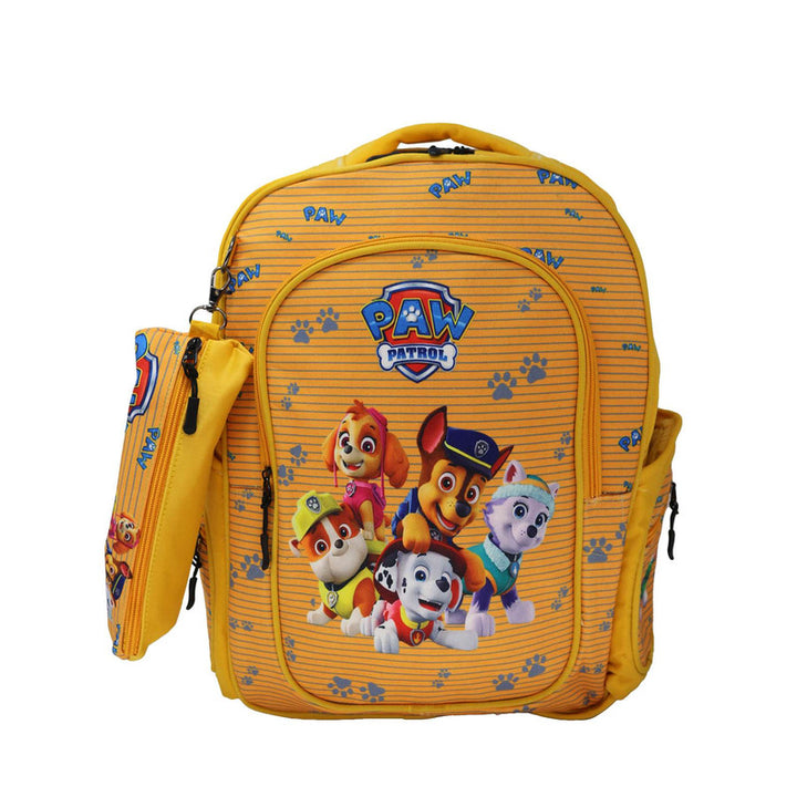 School backpack model 13 Paw Patrol yellow