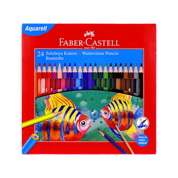 Faber Castell Water Colours Pencils - 24 Pcs