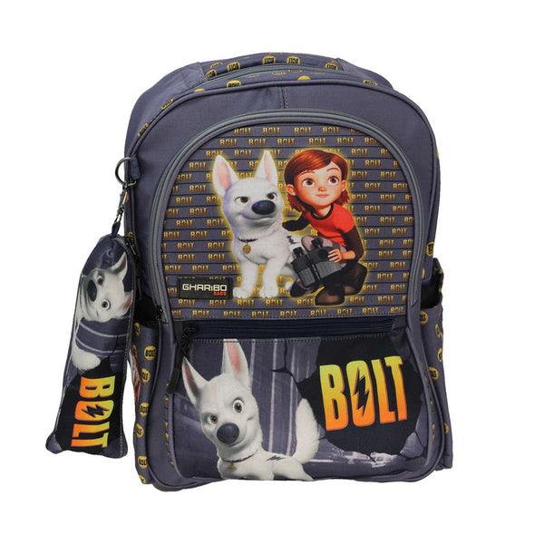 School backpack model 16 bolt gray