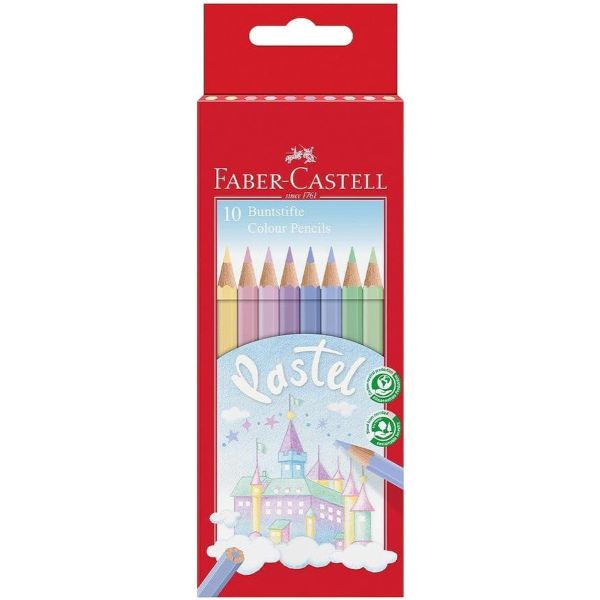 Faber Castell Wood Color Pencil Set - 10 Pcs