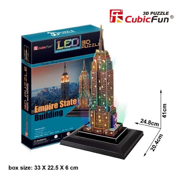 Cubic Fun 3D Puzzle Empire State Building Shape - 38 Pcs