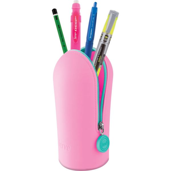 Silicone Pencil Case | Pink Blue