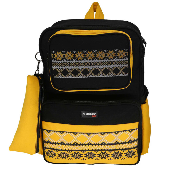 School backpack model 22 Motifs black