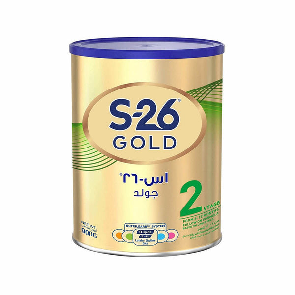 Wyeth S-26 Gold Stage 2 Infant Formula Milk 6 To 12 Months - 900 G