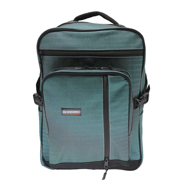 School backpack model 31 solid green