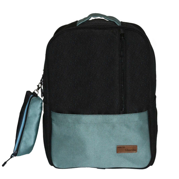 School backpack model 21 Solid blue